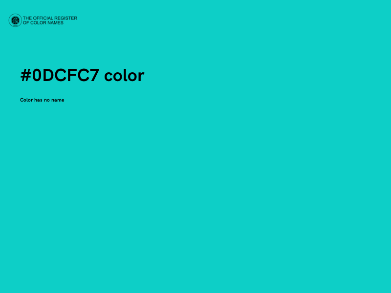 #0DCFC7 color image