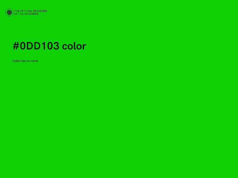 #0DD103 color image