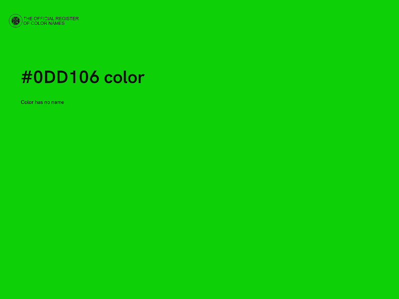 #0DD106 color image