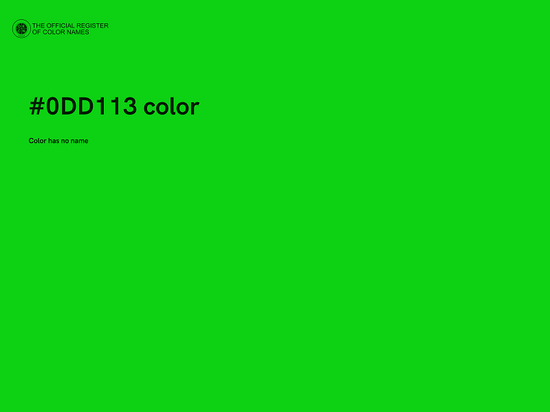 #0DD113 color image