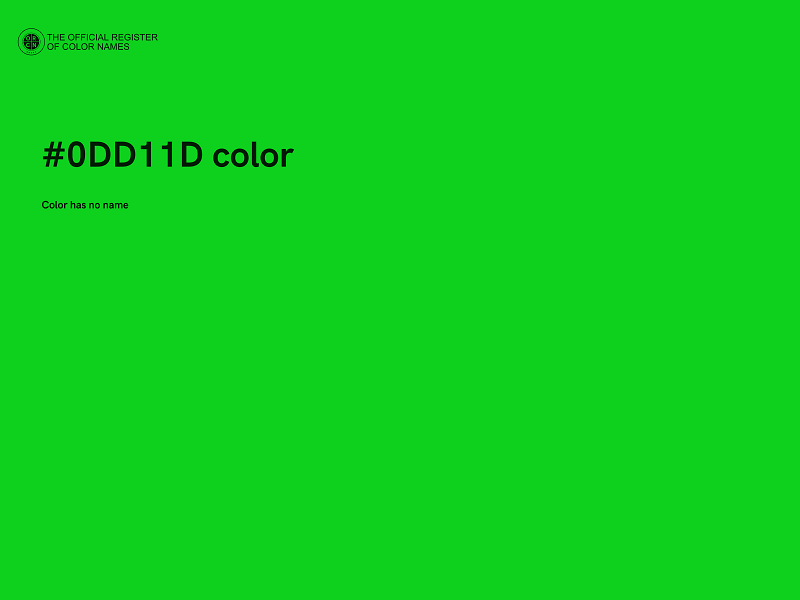 #0DD11D color image