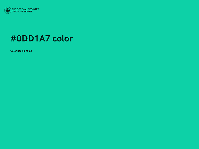 #0DD1A7 color image