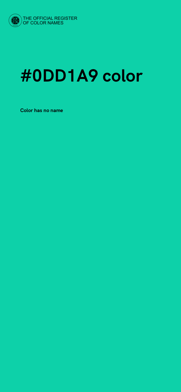 #0DD1A9 color image