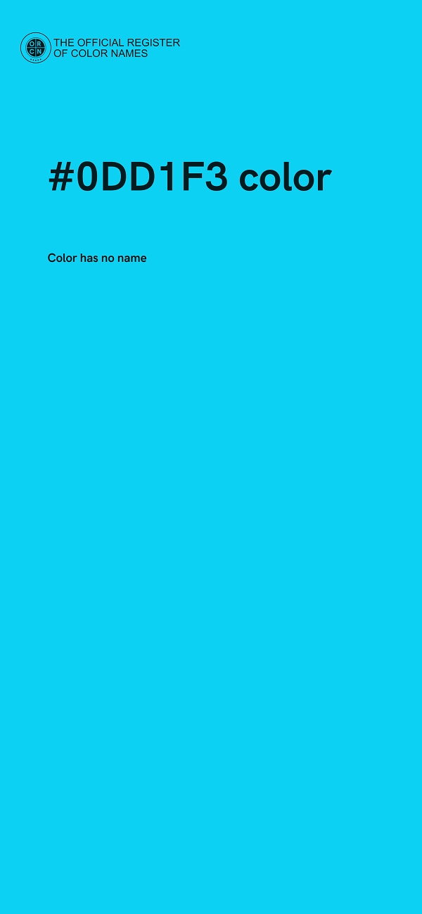 #0DD1F3 color image