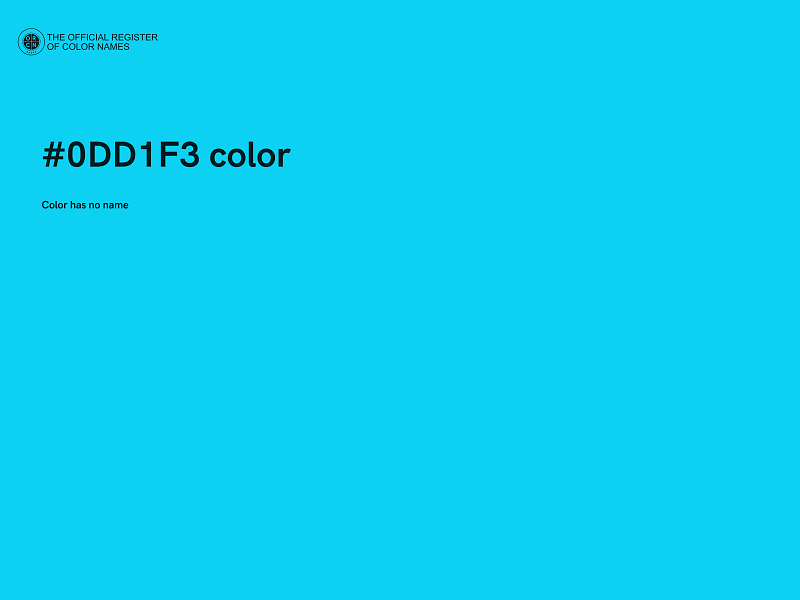 #0DD1F3 color image