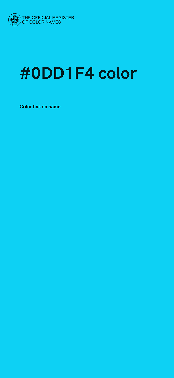 #0DD1F4 color image