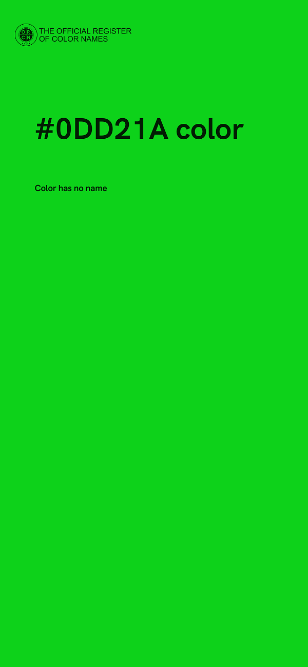 #0DD21A color image