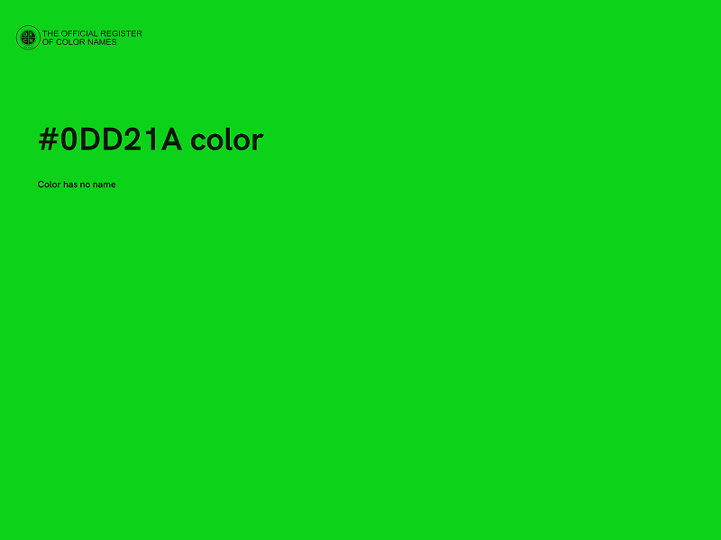 #0DD21A color image