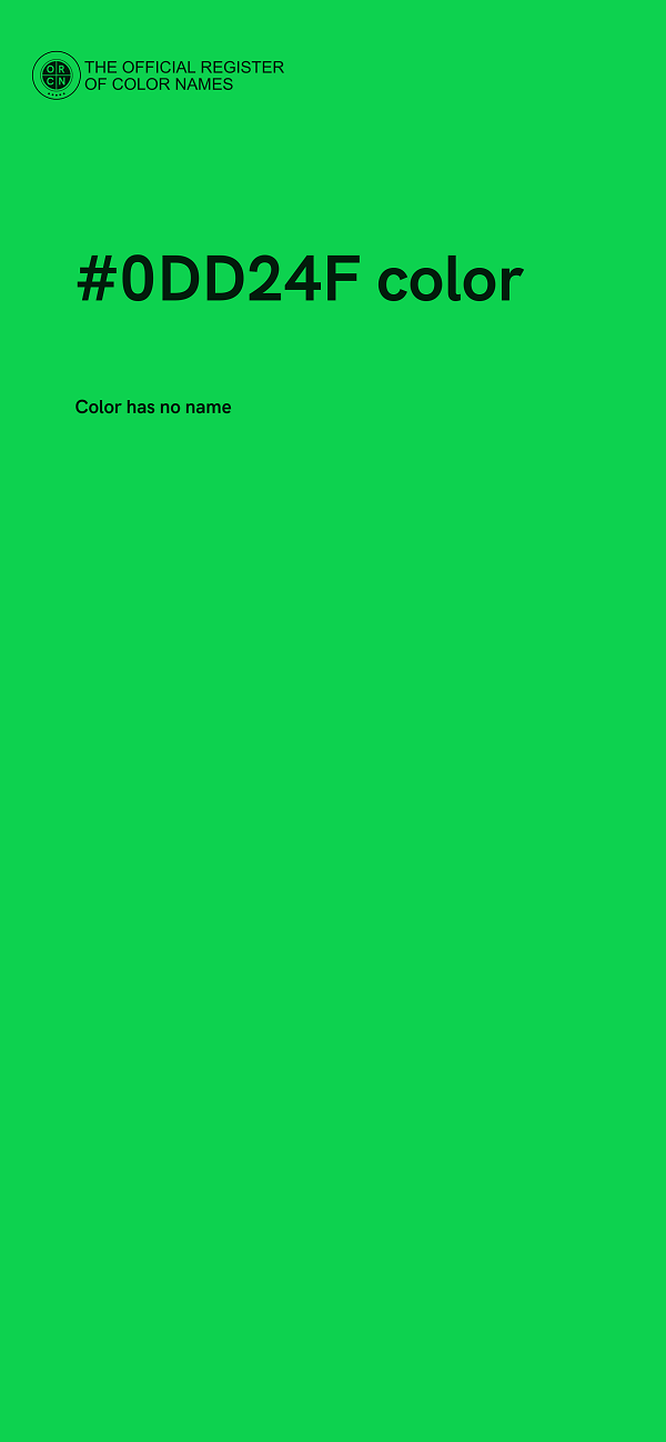 #0DD24F color image