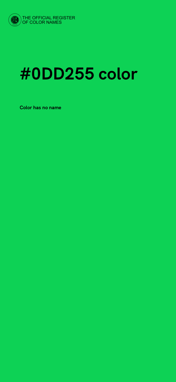 #0DD255 color image