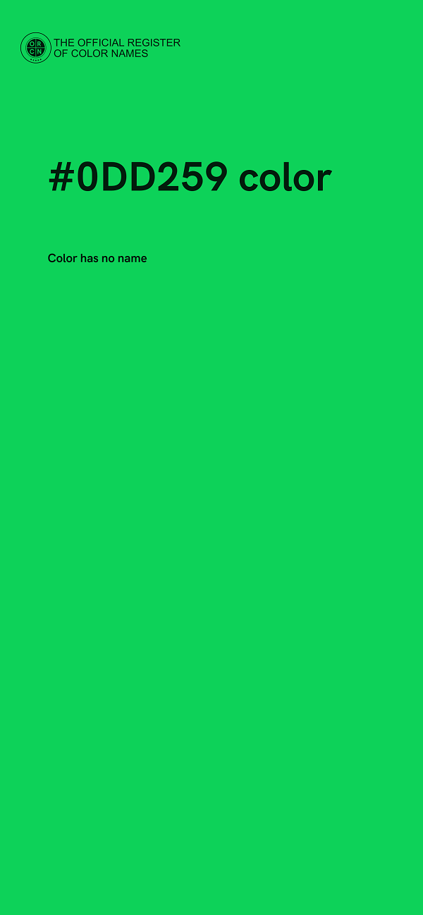 #0DD259 color image