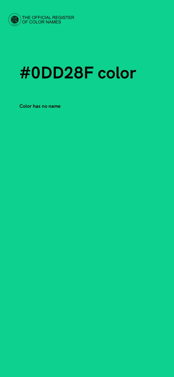 #0DD28F color image