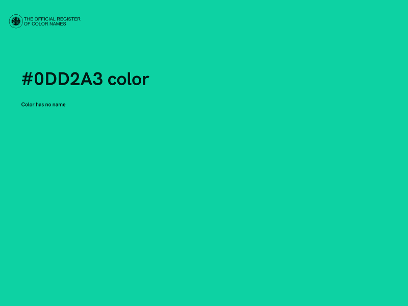 #0DD2A3 color image