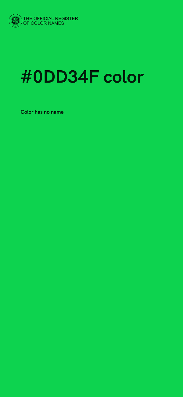 #0DD34F color image