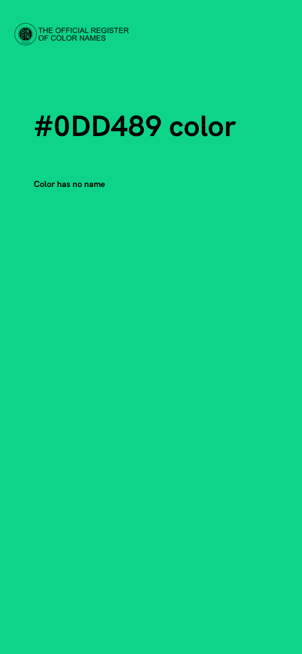 #0DD489 color image