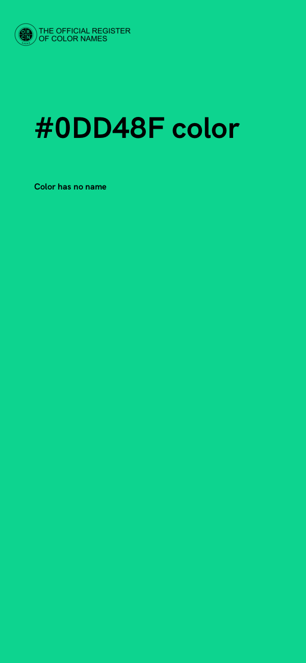 #0DD48F color image