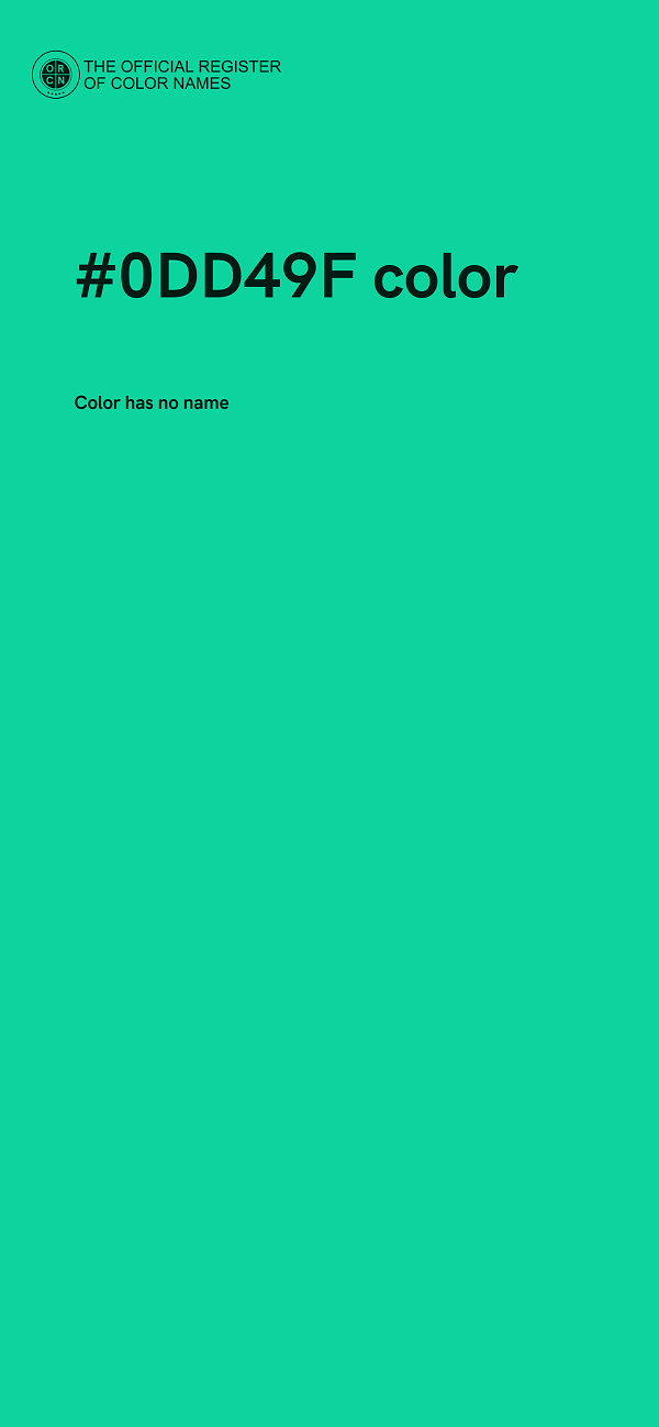 #0DD49F color image