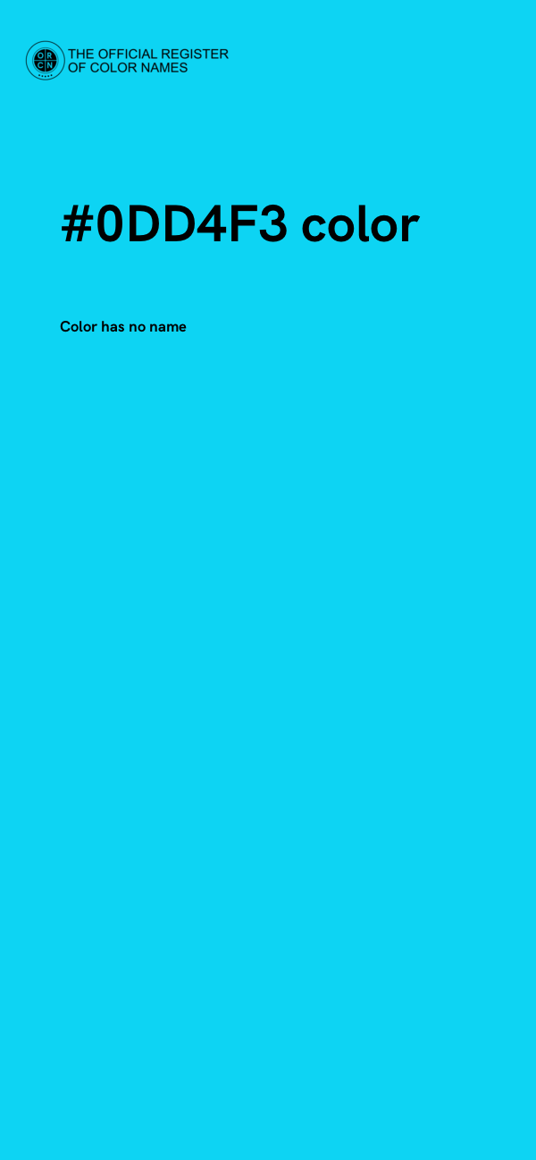 #0DD4F3 color image