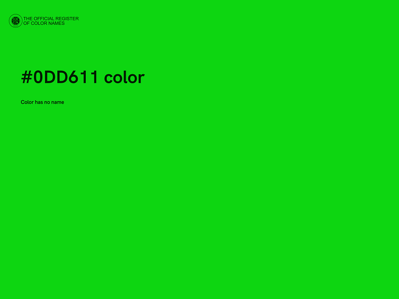 #0DD611 color image