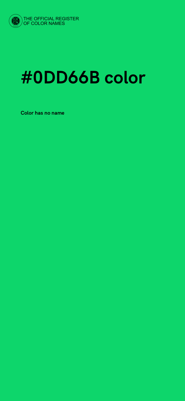 #0DD66B color image