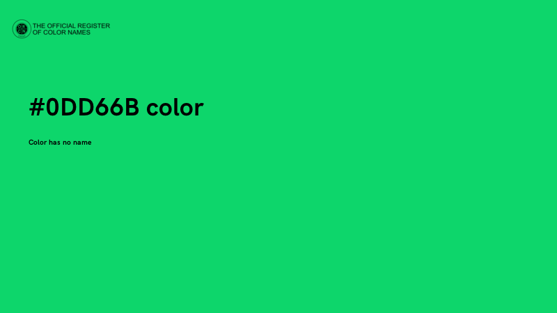 #0DD66B color image