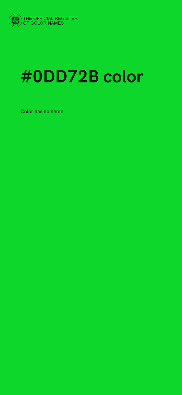 #0DD72B color image