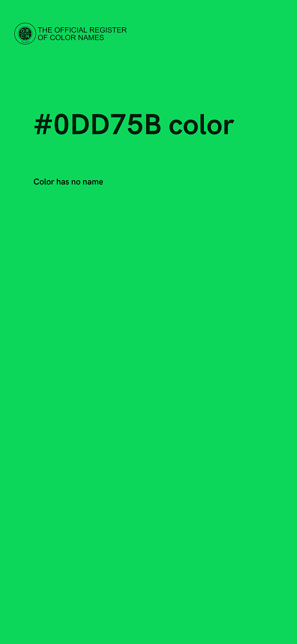 #0DD75B color image