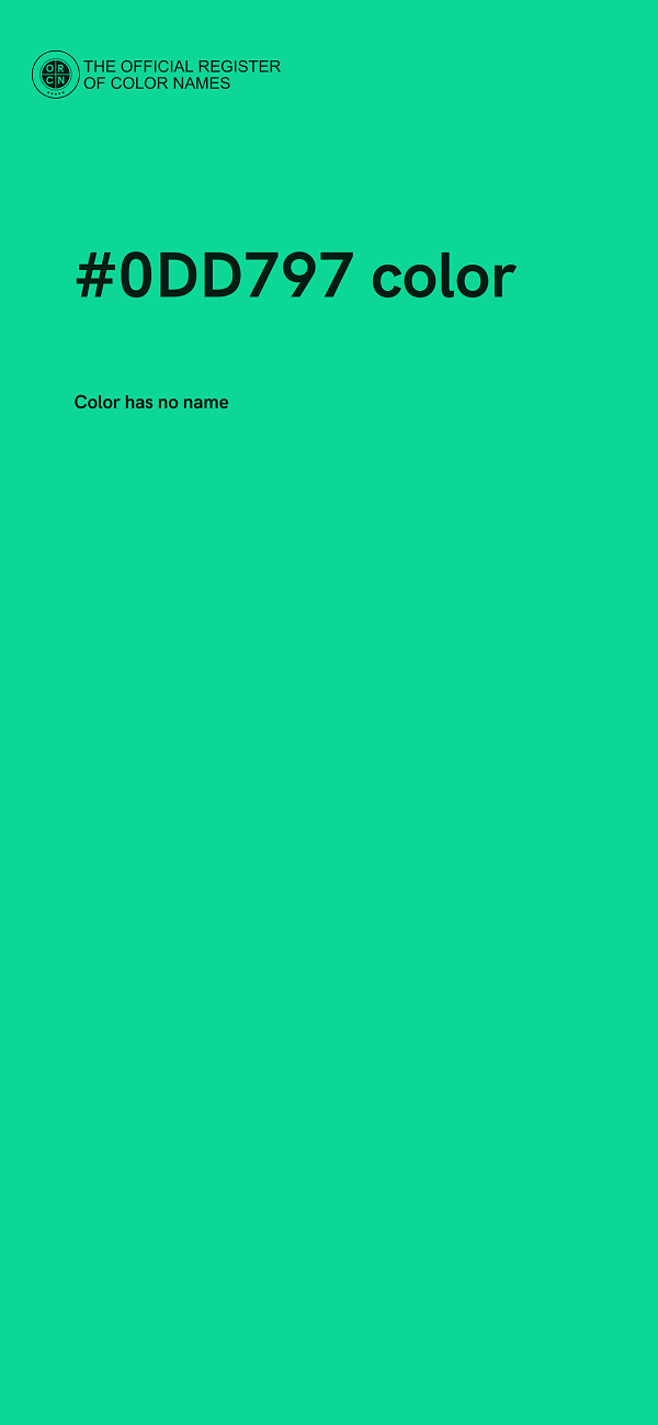 #0DD797 color image