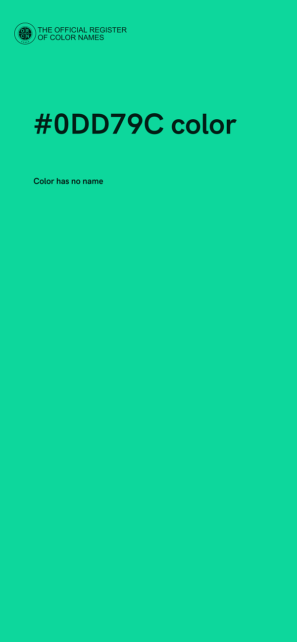 #0DD79C color image