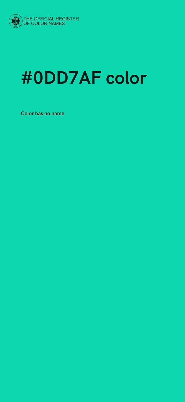 #0DD7AF color image