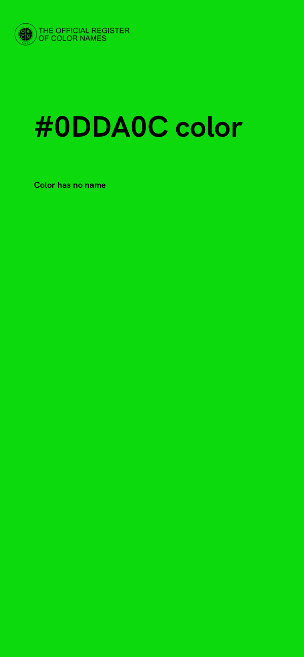 #0DDA0C color image