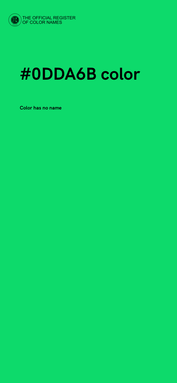 #0DDA6B color image