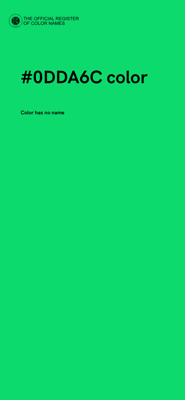#0DDA6C color image