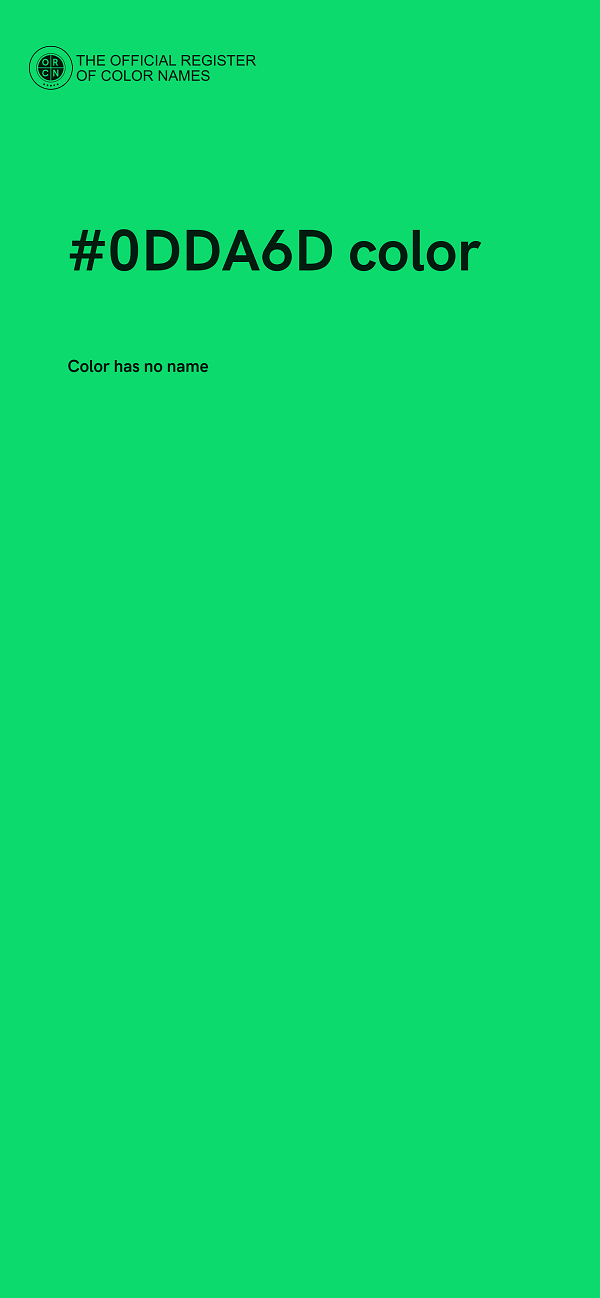 #0DDA6D color image