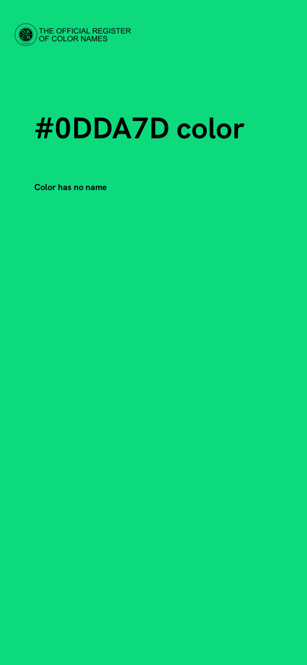 #0DDA7D color image