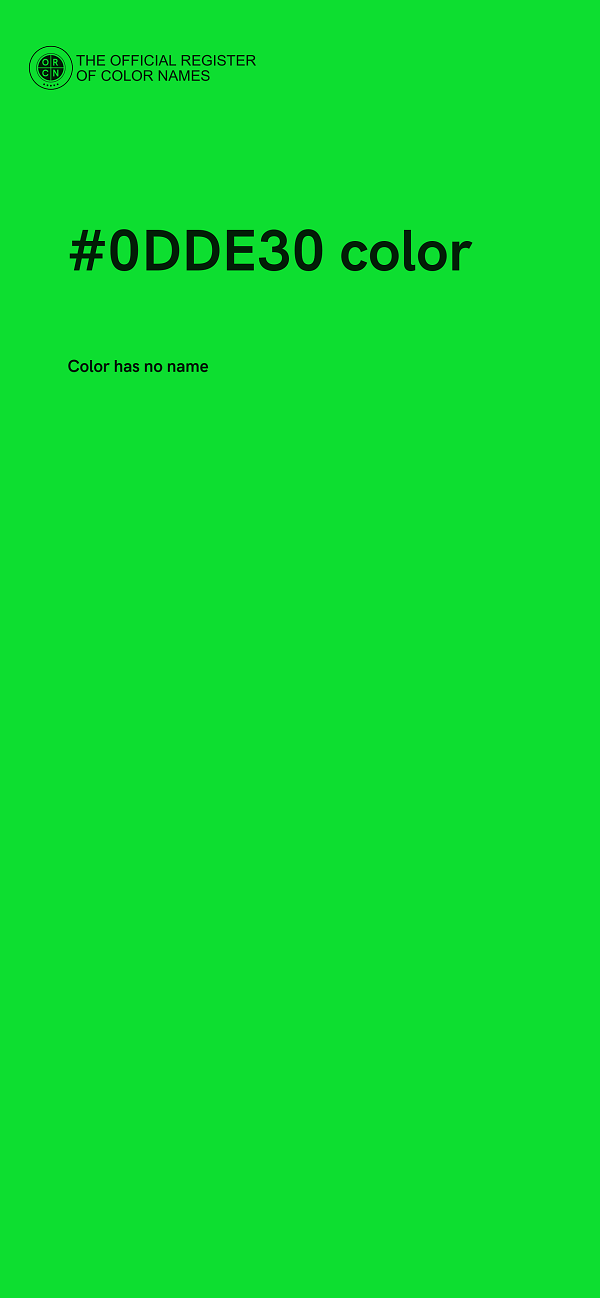 #0DDE30 color image