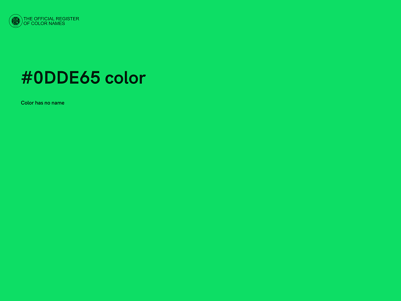 #0DDE65 color image