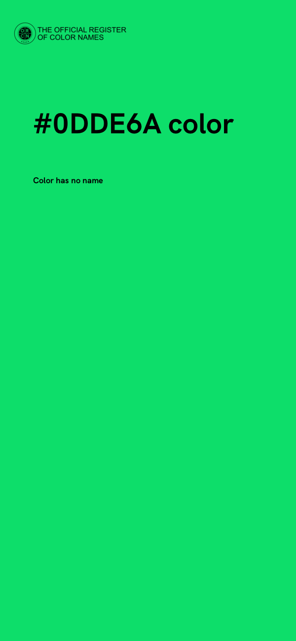 #0DDE6A color image
