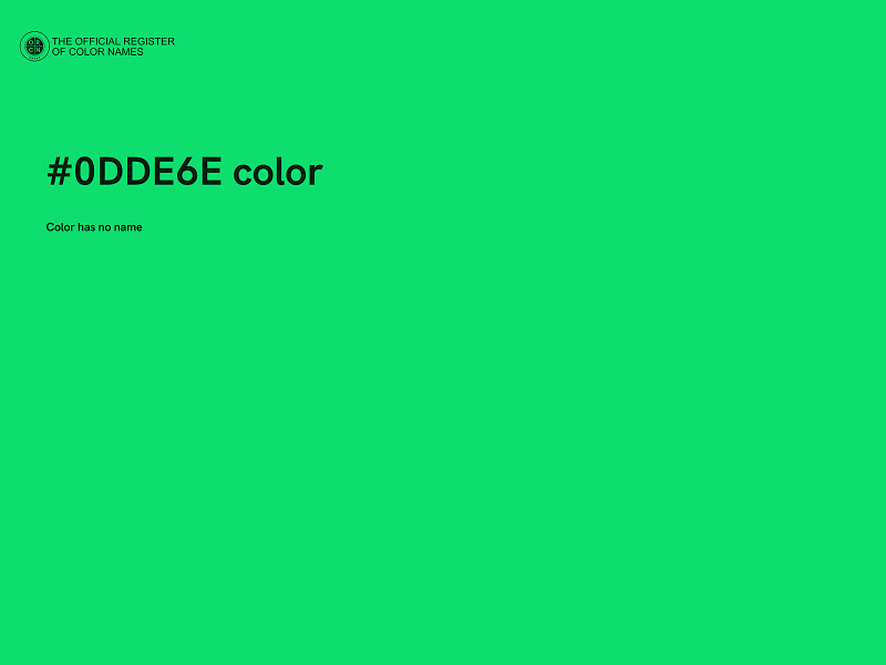 #0DDE6E color image