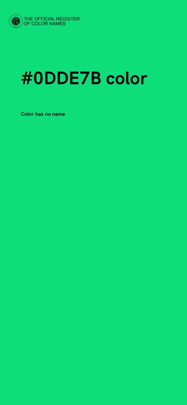 #0DDE7B color image