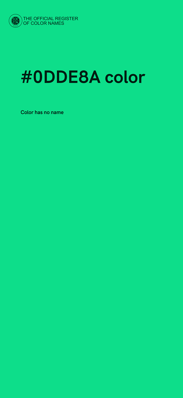 #0DDE8A color image