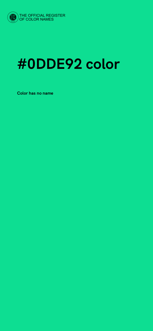 #0DDE92 color image