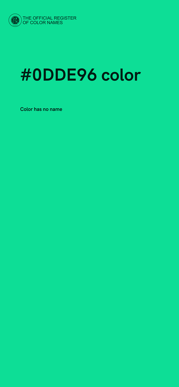 #0DDE96 color image