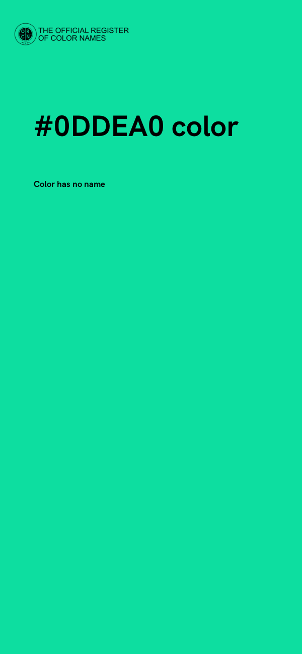#0DDEA0 color image