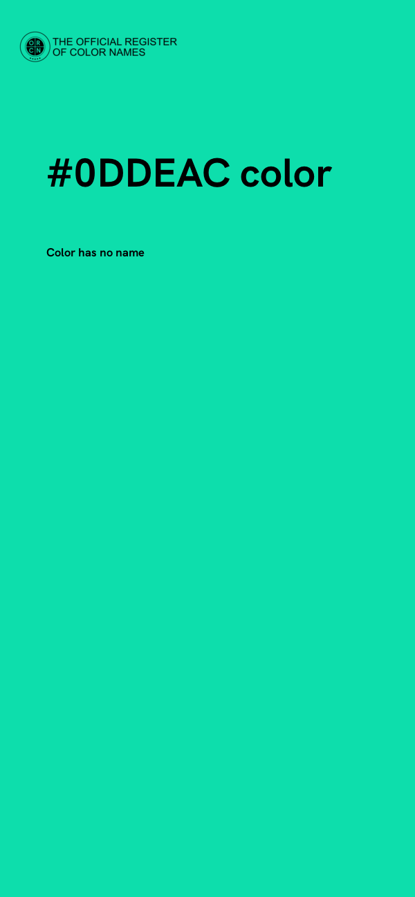#0DDEAC color image