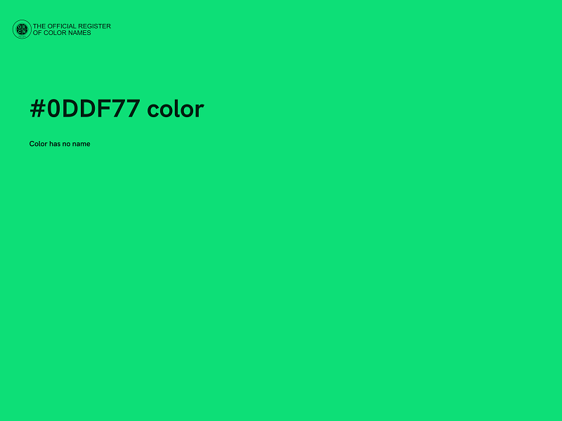 #0DDF77 color image