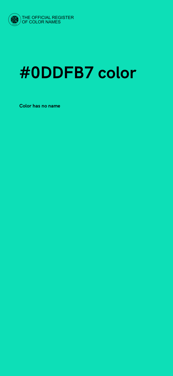 #0DDFB7 color image