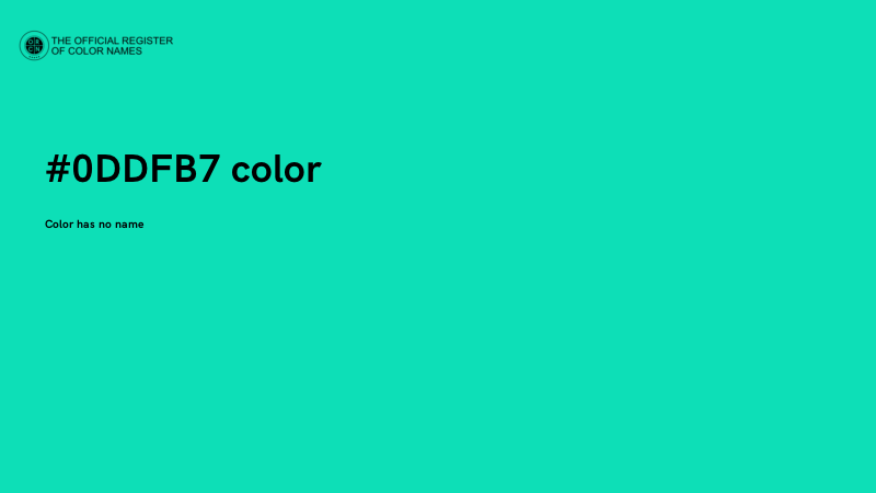 #0DDFB7 color image
