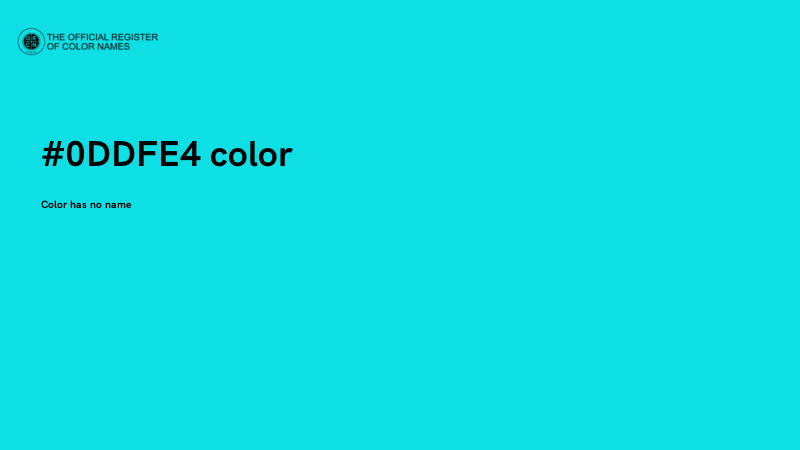 #0DDFE4 color image