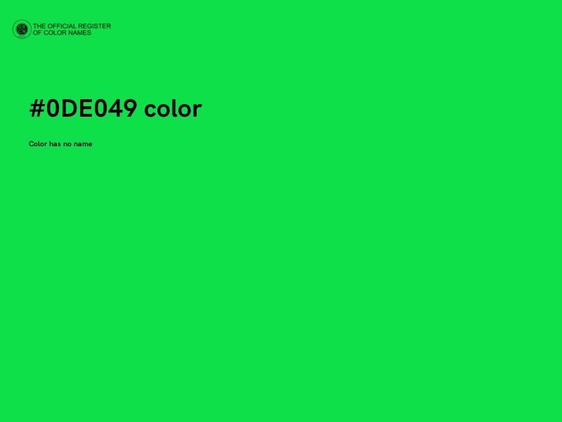 #0DE049 color image